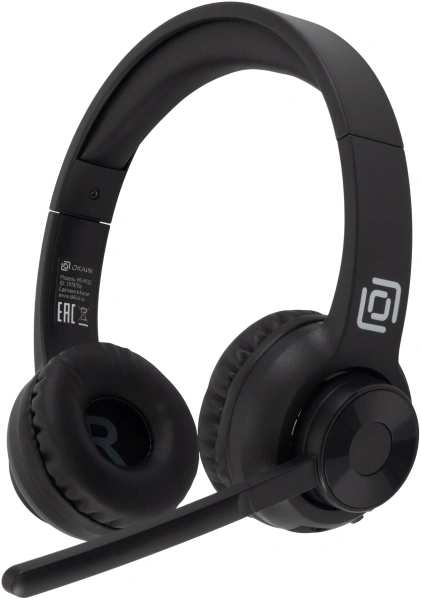 Наушники с микрофоном Оклик HS-M310 черный 1.5м накладные BT оголовье (1978706)