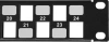 Патч-панель наборная Hyperline PPBL3-19-24S-RM 19" 1U 24xRJ45