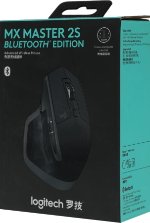 Мышь Logitech MX Master 2S черный оптическая 4000dpi беспров. BT USB 7but (910-007223)