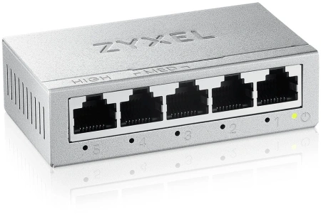 Коммутатор Zyxel GS-105BV5-EU0101F (L2) 5x1Гбит/с неуправляемый