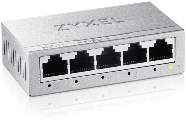 Коммутатор Zyxel GS-105BV5-EU0101F (L2) 5x1Гбит/с неуправляемый