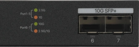 Коммутатор Tenda TEM2007X (L2) 5x2.5Гбит/с 2SFP+ неуправляемый