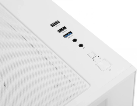 Корпус Formula Crystal Z5 TG белый без БП mATX 11x120mm 2xUSB2.0 1xUSB3.0 audio bott PSU