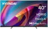 Телевизор LED Hyundai 40" H-LED40BS5100 WebOS Frameless Metal черный/серый FULL HD 60Hz DVB-T DVB-T2 DVB-C DVB-S DVB-S2 USB WiFi Smart TV