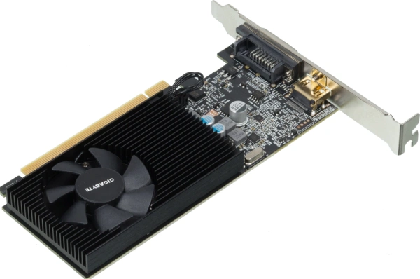 Видеокарта Gigabyte PCI-E 3.0 GV-N1030D4-2GL NVIDIA GeForce GT 1030 2Gb 64bit DDR4 1177/2100 DVIx1 HDMIx1 HDCP Ret low profile