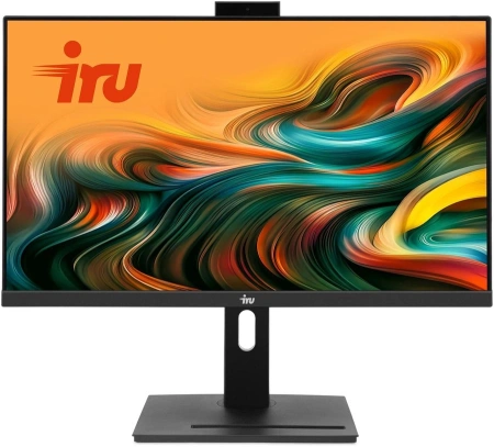Моноблок IRU 23AM 23.8" Full HD Ryzen 5 5675U (2.1) 8Gb SSD256Gb RGr CR без ОС GbitEth WiFi BT 90W Cam черный 1920x1080