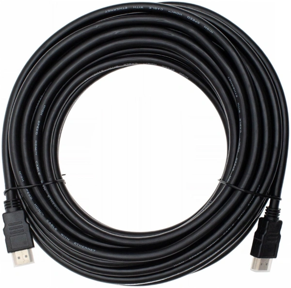 Кабель аудио-видео Cactus CS-HDMI.1.4-10 HDMI (m)/HDMI (m) 10м. позолоч.конт. черный