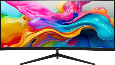 Монитор Digma 29.5" Overdrive 30A510F черный VA LED 1ms 21:9 HDMI матовая 300cd 178гр/178гр 2560x1080 200Hz DP 2K USB 4.3кг