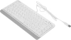 Клавиатура A4Tech FKS11 белый/серый USB (FKS11 WHITE) кабель 1.5м
