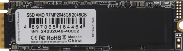 Накопитель SSD AMD PCIe 4.0 x4 2TB R7MP2048G8 Radeon M.2 2280