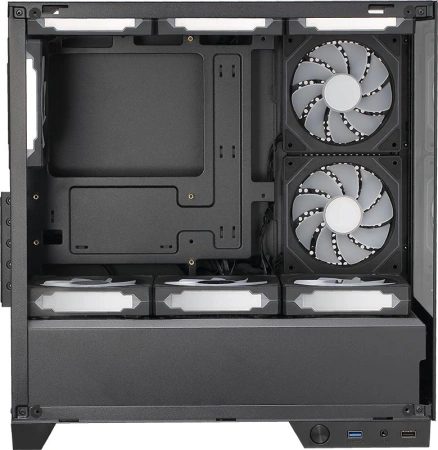 Корпус Formula Crystal Z1M черный без БП mATX 7x120mm 1xUSB2.0 1xUSB3.0 audio bott PSU
