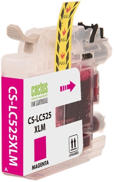 Картридж струйный Cactus CS-LC525XLM пурпурный (14.4мл) для Brother DCP-J100/J105/J200 с чипом