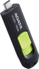 Флеш Диск A-Data 64Gb Type-C UC300 ACHO-UC300-64G-RBK/GN USB3.2 черный/зеленый
