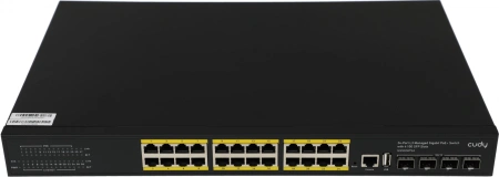 Коммутатор Cudy GS5024PS4-400W (L3) 24x1Гбит/с 4SFP+ 24PoE+ 400W управляемый