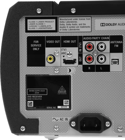Минисистема Sony Shake-X10 черный 1200Вт CD CDRW DVD DVDRW FM USB BT