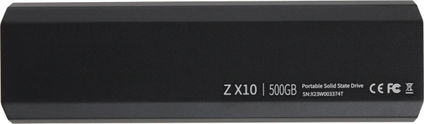 Накопитель SSD Netac USB-C 500GB NT01ZX10-500G-32BK ZX10 черный
