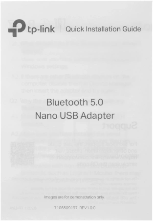 Сетевой адаптер Bluetooth TP-Link UB500 USB 2.0 (ант.внутр.)