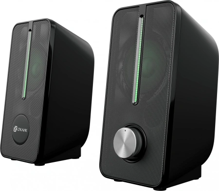 Колонки Оклик OK-120U 2.0 черный 6Вт