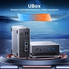 ПК Мини Chuwi UBox Ryzen 5 7430U (4.3) 16Gb SSD512Gb RGr Windows 11 Pro 2x2.5GbitEth WiFi BT 90W белый/черный
