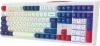 Клавиатура Оклик 725G белый/красный USB Multimedia for gamer LED (2070294) кабель 1.8м