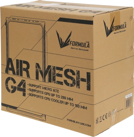 Корпус Formula Air Mesh G4 черный без БП mATX 2x120mm 1xUSB2.0 1xUSB3.0 audio