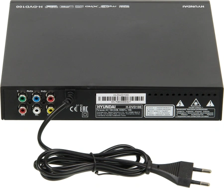 Плеер DVD Hyundai H-DVD100 черный ПДУ