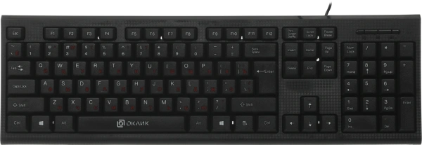Клавиатура Оклик 120M черный USB (1083044)