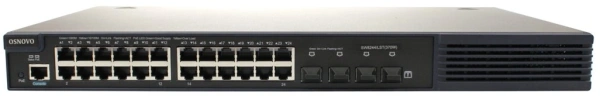 Коммутатор Osnovo SW-8244/LST(370W) (L2+) 28x1Гбит/с 4SFP 24PoE 370W управляемый