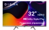 Телевизор LED Digma 32" DM-LED32SBB39 Android TV Frameless Metal темно-серебристый/серебристый HD 60Hz DVB-T DVB-T2 DVB-C DVB-S DVB-S2 USB WiFi Smart TV