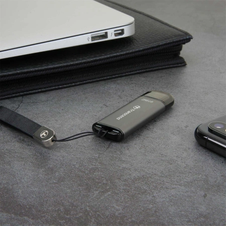 Флеш Диск Transcend 256Gb Jetflash 920 TS256GJF920 USB3.0 темно-серый