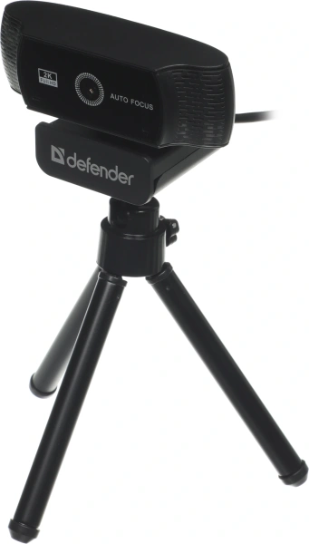 Камера Web Defender G-Lens 2590 черный 3.7Mpix (2160x1440) USB2.0 с микрофоном для ноутбука (63113)