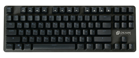 Клавиатура Оклик 969G SHOTGUN механическая черный USB Multimedia for gamer LED