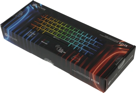 Клавиатура Оклик K713X механическая черный USB Multimedia for gamer LED