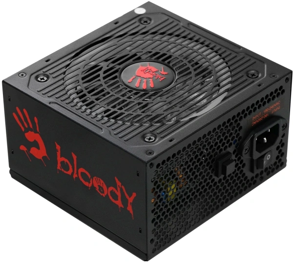 Блок питания Bloody ATX 750W BD-PS750G 80+ gold (20+4pin) APFC 120mm fan color LED 6xSATA Cab Manag RTL