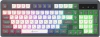 Клавиатура Оклик 731G серый/белый USB Multimedia for gamer LED кабель 1.5м