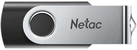 Флеш Диск Netac 128GB U505 NT03U505N-128G-20BK USB2.0 черный/серебристый