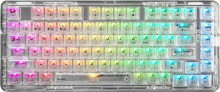 Клавиатура Defender Elf Pro механическая белый USB беспроводная BT/Radio Multimedia for gamer для ноутбука LED (71688)