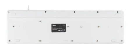Клавиатура Acer OKW123 белый USB Multimedia (ZL.KBDEE.00D) кабель 1.5м