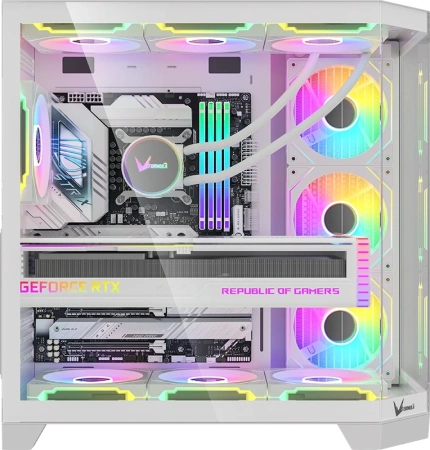 Корпус Formula Crystal Z6 Floe белый без БП ATX 2xUSB3.0 audio bott PSU