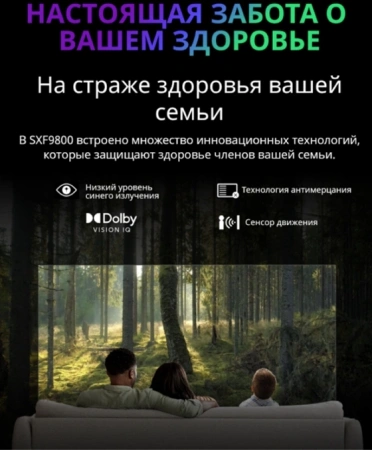 Телевизор OLED Skyworth 65" 65SXF9800 Frameless черный 4K Ultra HD 120Hz MEMC DVB-T DVB-T2 DVB-C DVB-S DVB-S2 USB WiFi Smart TV