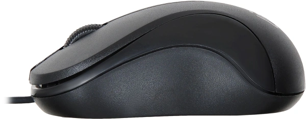 Мышь Оклик 115S черный оптическая 1200dpi USB для ноутбука 3but (711636)