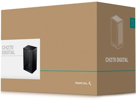 Корпус Deepcool CH270 черный без БП mATX 6x120mm 2x140mm 2xUSB3.0 audio bott PSU