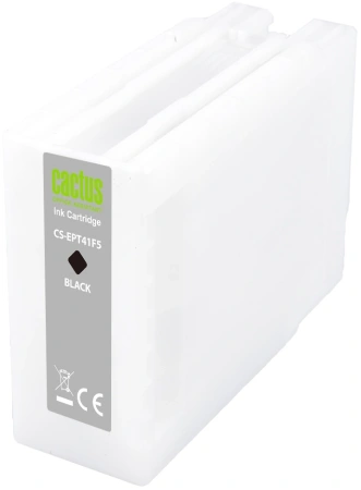 Картридж струйный Cactus CS-EPT41F5 T41F5 черный пигментный (350мл) для Epson SureColor SC-T5400M/SC-T3405/SC-T5405 с чипом