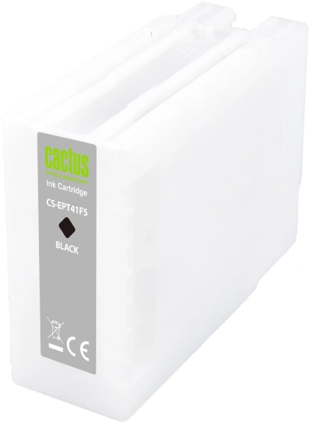Картридж струйный Cactus CS-EPT41F5 T41F5 черный пигментный (350мл) для Epson SureColor SC-T5400M/SC-T3405/SC-T5405 с чипом