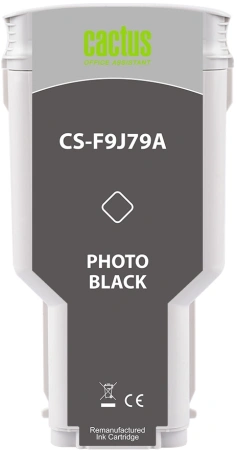Картридж струйный Cactus CS-F9J79A 727 XXL фото черный (300мл) для HP DJ T920/T930/T1500/T1530/T2500/T2530 с чипом