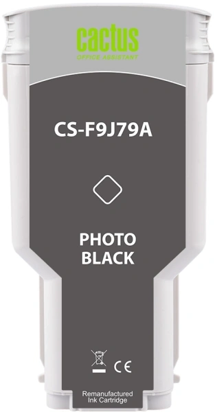 Картридж струйный Cactus CS-F9J79A 727 XXL фото черный (300мл) для HP DJ T920/T930/T1500/T1530/T2500/T2530 с чипом