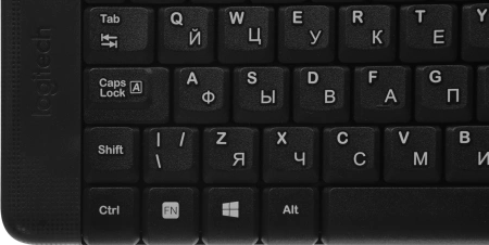 Клавиатура + мышь Logitech MK220 клав:черный мышь:черный USB беспроводная (920-003169)