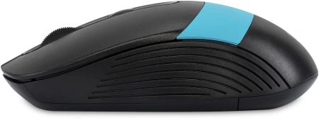 Мышь Оклик 310MW черный/синий оптическая 3200dpi беспров. USB для ноутбука 4but (1869090)