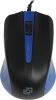 Мышь Оклик 225M черный/синий оптическая 1200dpi USB 3but (288233)