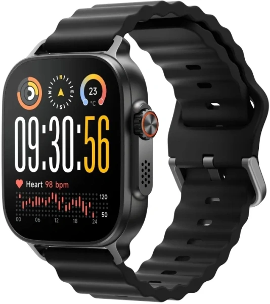 Смарт-часы Realme Watch 5 22мм 1.97" AMOLED корп.черный рем.черный разм.брасл.:160-230мм (RMW2501)